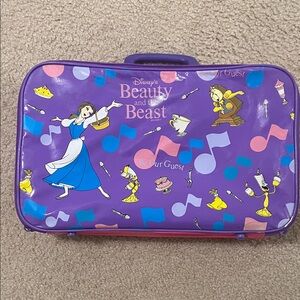 Vintage Disney Beauty and the Beast luggage bag